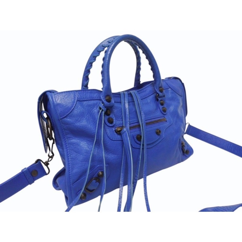 BALENCIAGA Classic City Shoulder Bag Z Blue - Picture 4 of 10